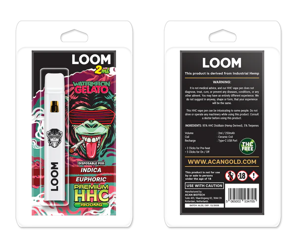 LOOM Watermelon Gelato (Indica) 1900 mg (2 ml)