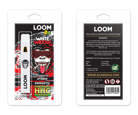 LOOM HHC White Widow 1900 mg 2 ml Disposable