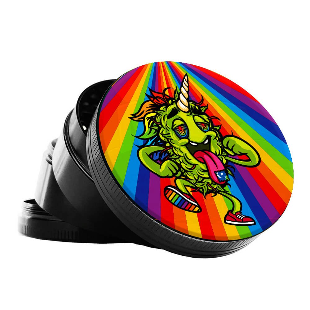 Best Buds Rainbow LSD Metal Grinder 4 Parts – 50mm