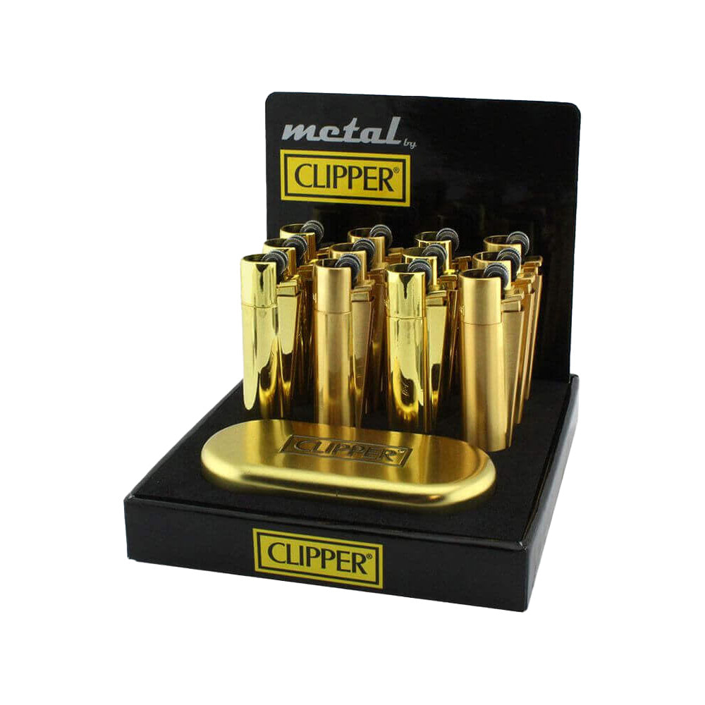 Clipper Gold Metal Lighters