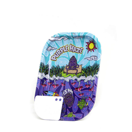 BEST BUDS – PURPLE HAZE SMALL METAL ROLLING TRAY