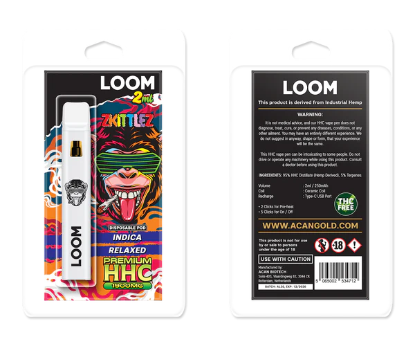 LOOM Zkittels (Indica) 1900 mg (2 ml)